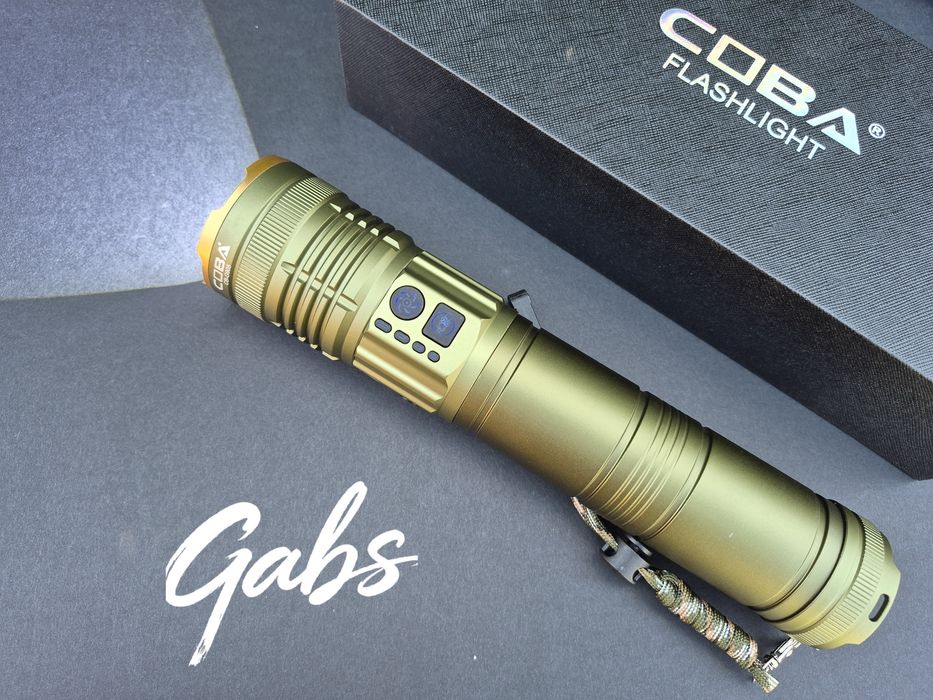 Мощен трицветен LED фенер COBA CB-G905 ,TG-Wick 3000M