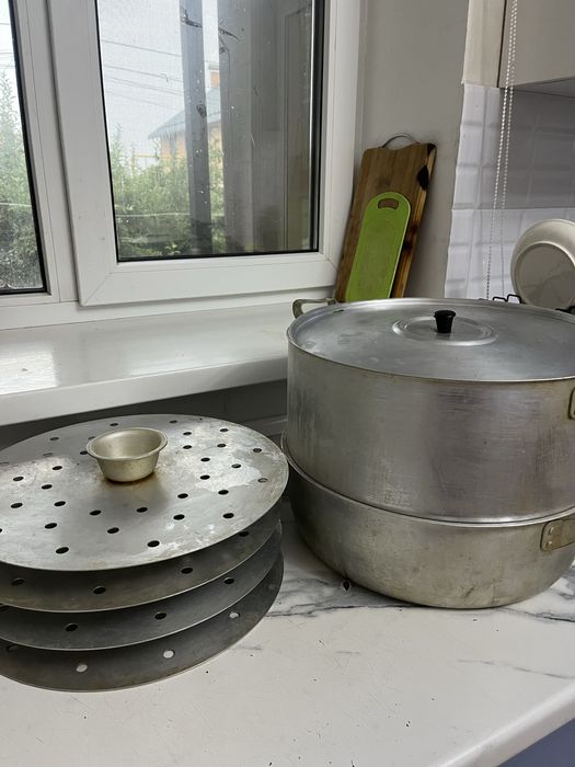 Алюминиевая мантоварка мантышница, 4 этажа