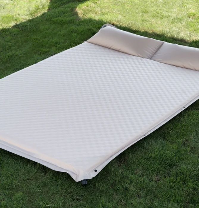 Надувной туристический коврик с подушкой 5см толщина