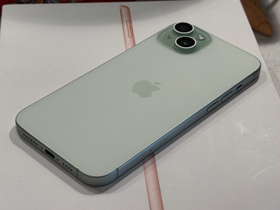 iPhone 15 Plus 128GB Green – Отличен, 100% Батерия!