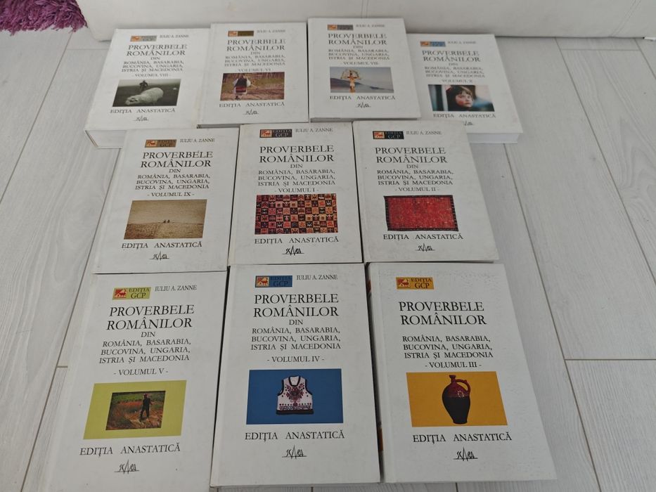 Set Proverbele romanilor, Zanne, Complet, 10 vol, Ediție Anastatică