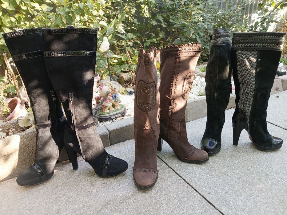 Сапоги женские на 35, 36,5 размер