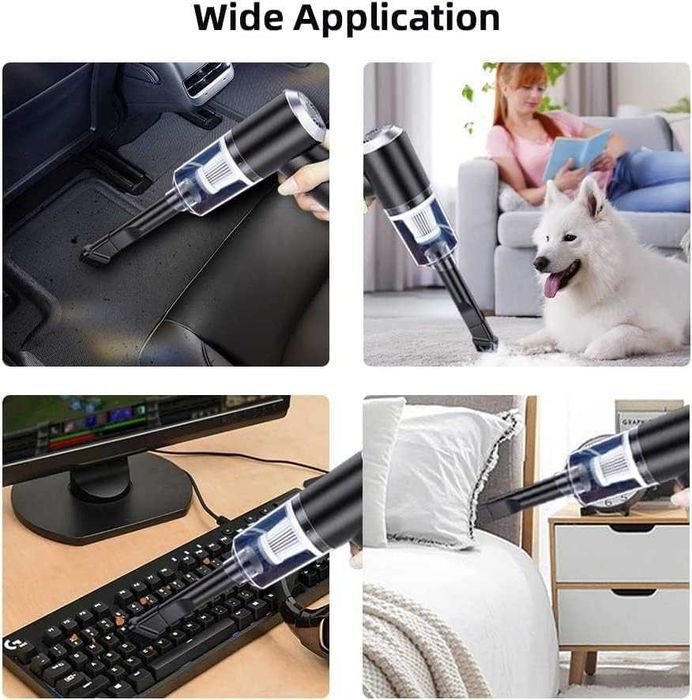 Мощна ръчка акумулаторна прахосмукачка с комплект накрайници  WHJC