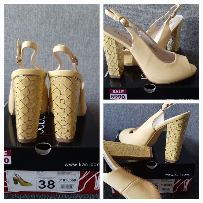 Босоножки на каблуке