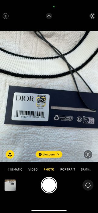 Dior-Чисто нова оригинална мъжка тениска 2ХЛ