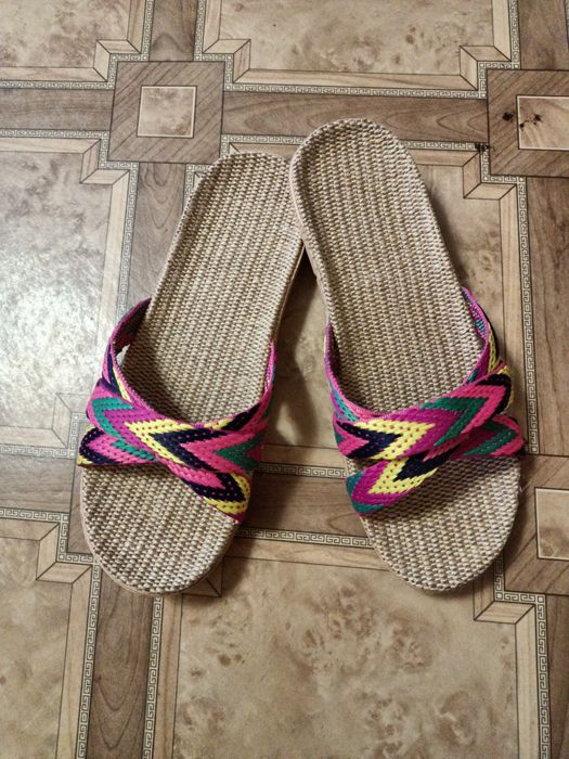 Тапочки домашние из текстиля