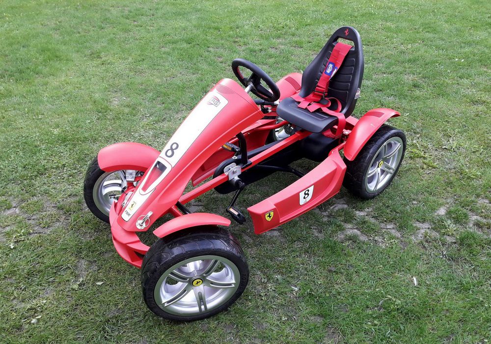 Cart (Kart) cu pedale Berg Ferrari FXX Exclusive BF-7, 7 viteze – roșu