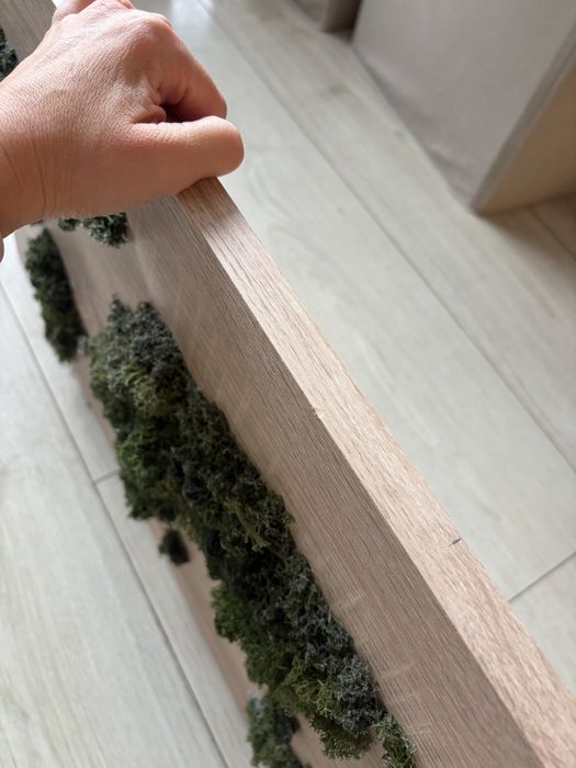 Tablou cu licheni naturali pe placa de pal