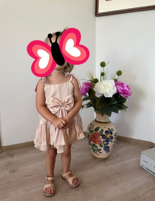 Rochie graviduță (S-M cu corset reglabil la spate) - fiică (92-98 cm)