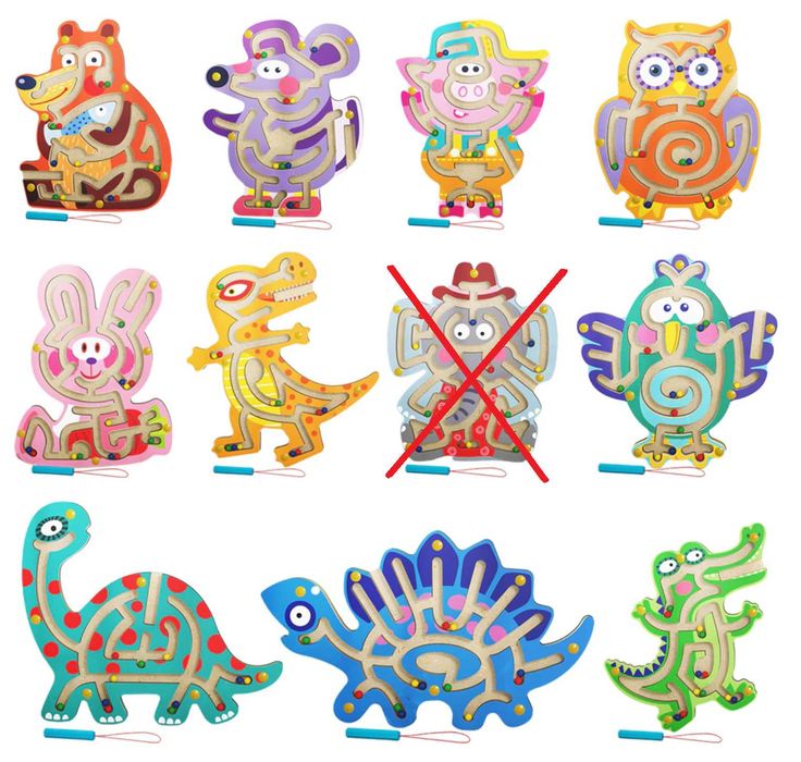 Дървени магнитни лабиринти 10 модела НОВО! / Дървени играчки