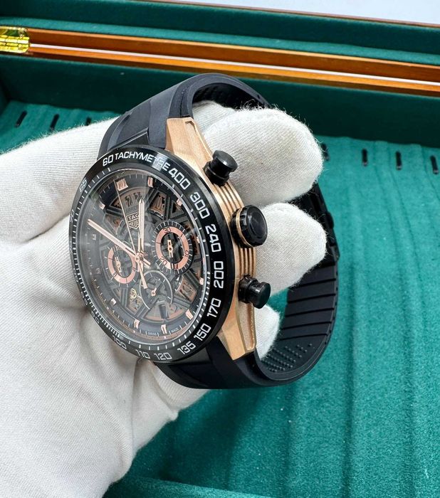 tag carrera heuer черно злато