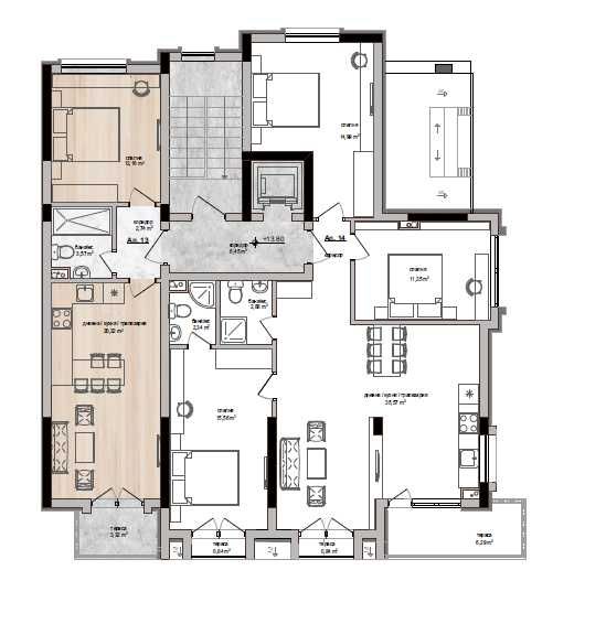 Двустаен апартамент кв. Бадема, гр. Хасково