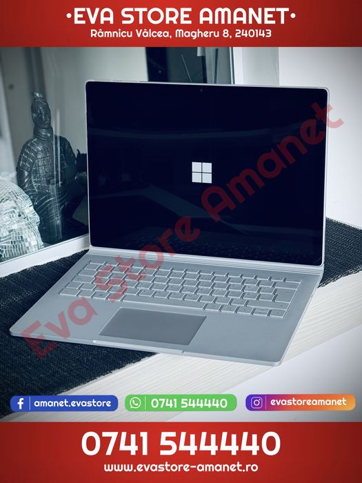 Laptop 2-in-unu Microsoft Surface Book 2 13.5” Touch i5-8350U 8GB RAM 256GB SSD