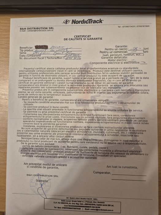 Simulator de vâslit ProForm – Nou, cu garanție (păcat să fie cuier!)