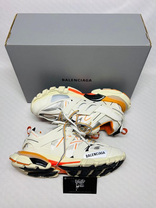 Balenciaga track alb portocaliu