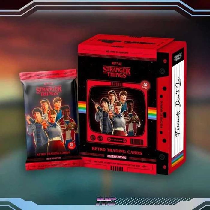 Кутия с карти Stranger Things - Offical TCG: Retro WUSTYLE