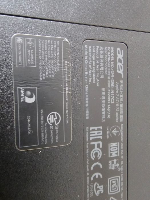 Продам игровой ноутбук Acer core i5