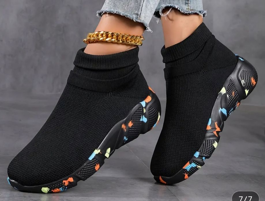 Дамски обувки плетени