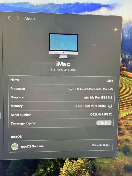 iMac (21.5-inch, Late 2013)