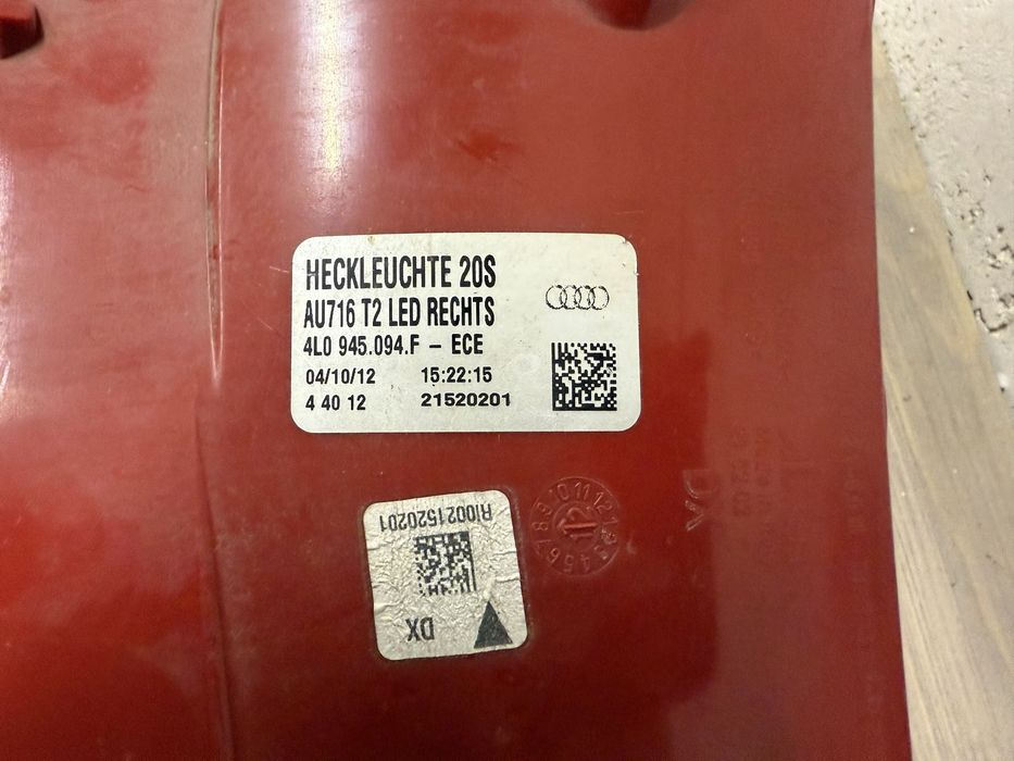 Stop tripla lampa dreapta aripa Audi Q7 4L Facelift 2010-2015 Full LED