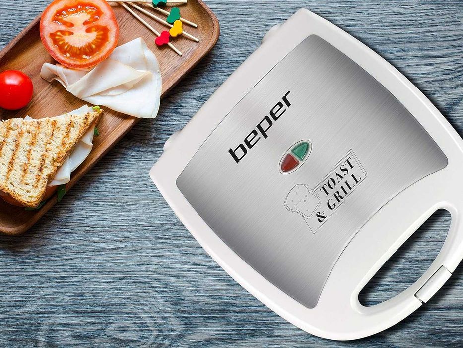 Двоен тостер за сандвичи Beper 90.620, 1300W