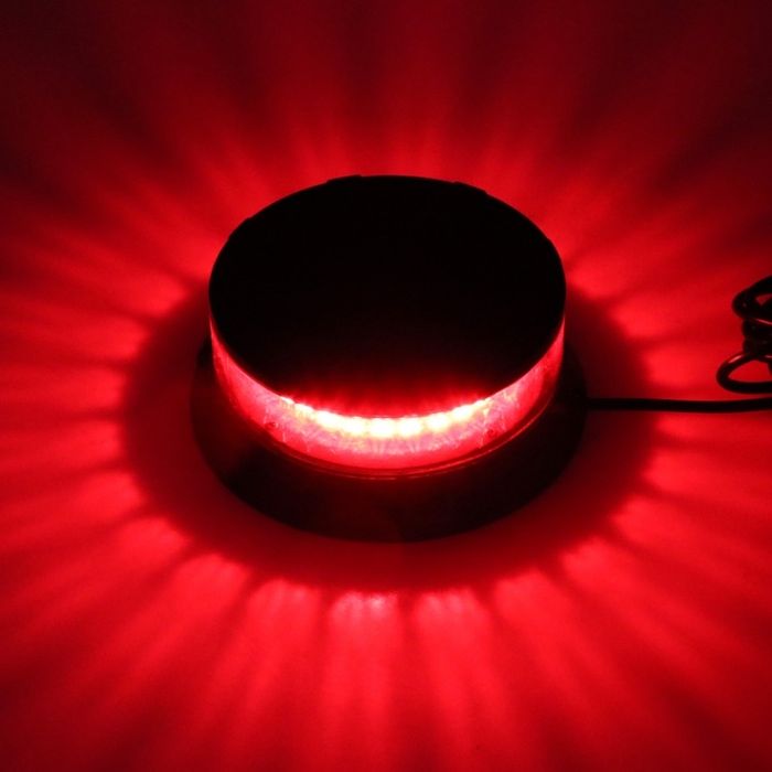 12V 24V 120W Лед Led Червена Диодна Сигнална Аварийна Лампа Маяк