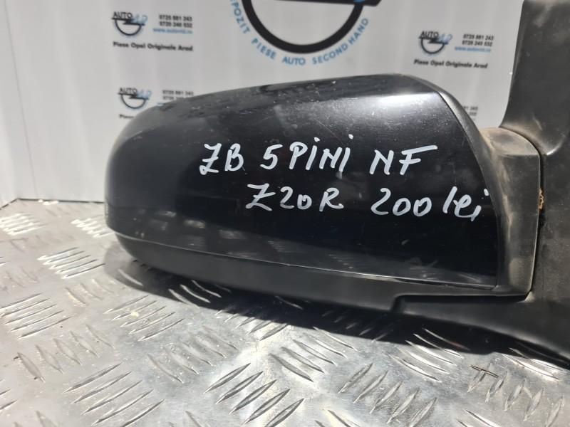 Oglinda neagra dreapta electrica 5 Pini Opel Zafira B Facelift