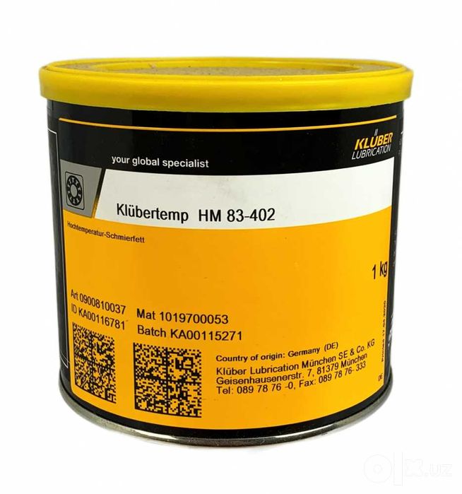 Klubertemp HM 83-402 - Высокотемпературные долгосрочные смазки