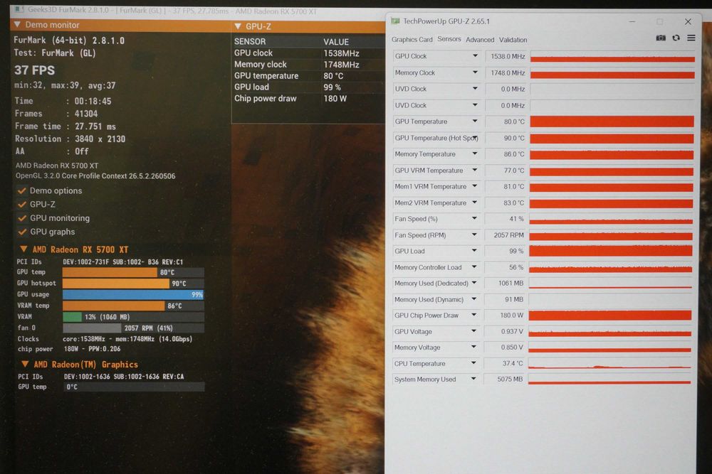 RX 5700 8GB AMD Radeon Reference (blower) GPU/ флашнат BIOS на 5700XT/ вкл. ДДС