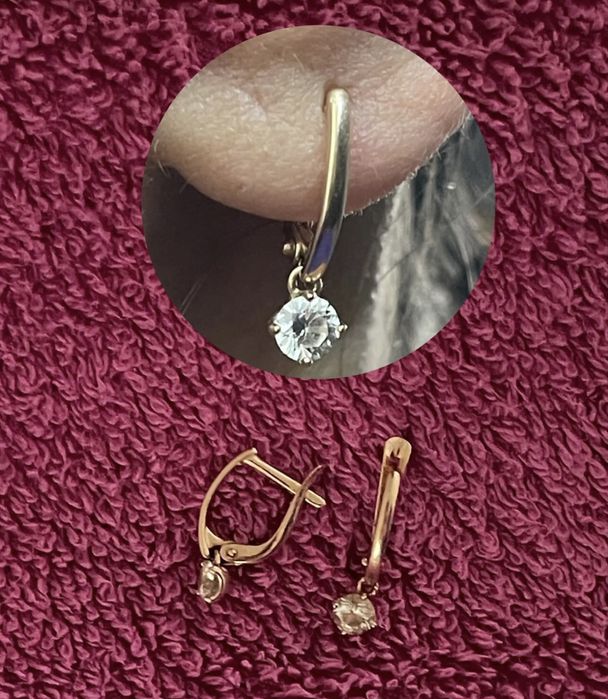 Серьги золото 585