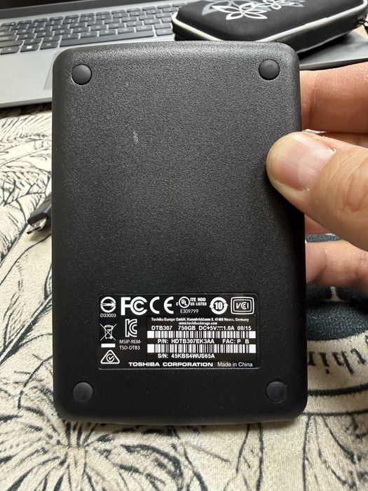 Външен хард диск Toshiba DTB307 Canvio 750 Gb