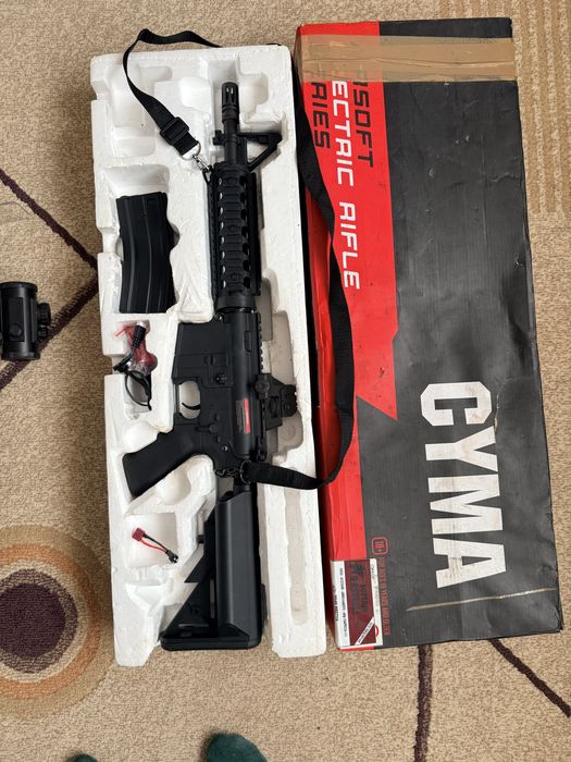 Pachet Replică Airsoft G&G Combat Machine + CYMA M4 + Accesorii