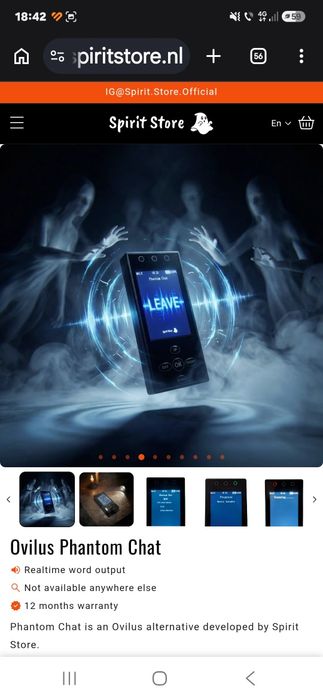 Ovulus Phantom Chat Ghost Hunting , aparat nou, sigilat și nefolosit