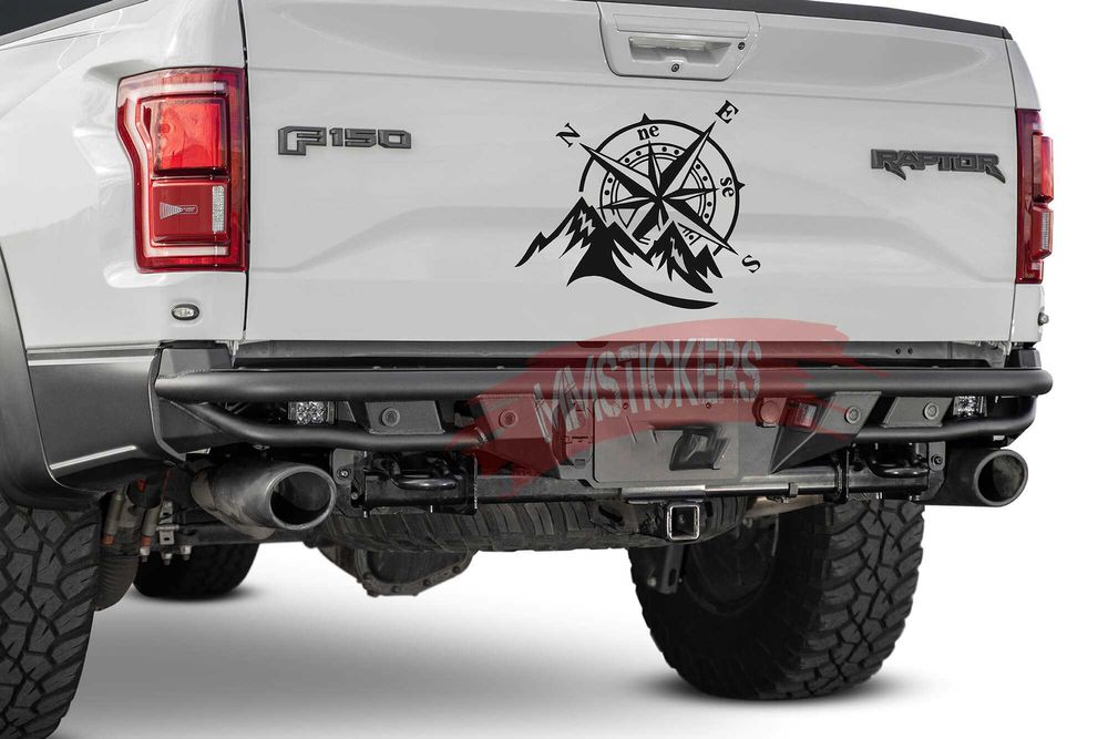 Стикер Планина и компас / Автомобилен стикер Код: