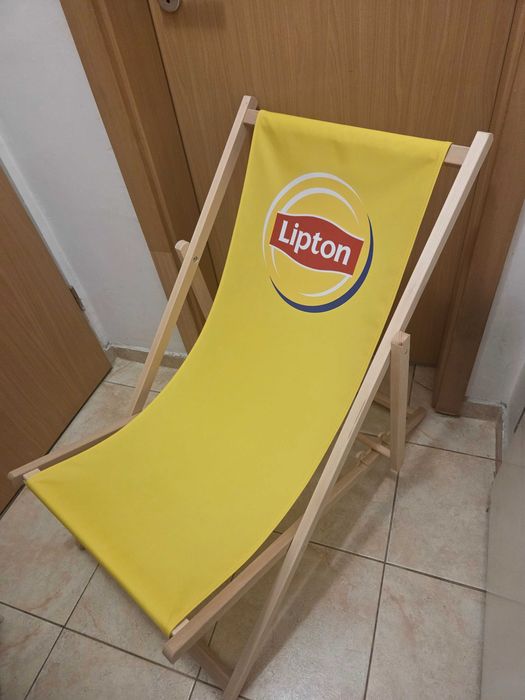 Комплект плажен стол и хлад.чанта Lipton  Нови