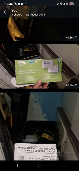 Termostat de cameră programabil wireless (fără fir).