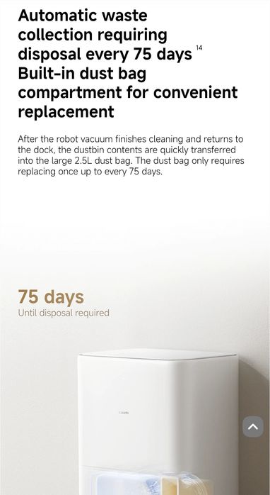 Aspirator robot XIAOMI vacuum 5 putere 20000Pa