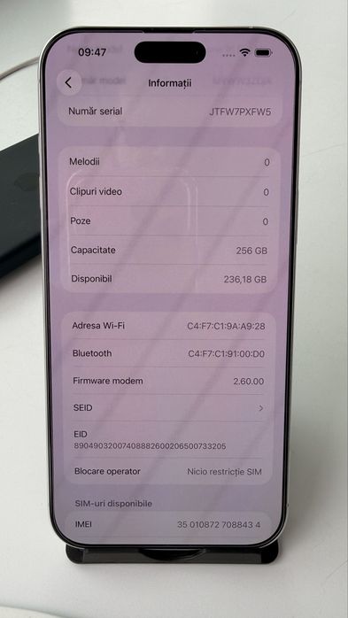 Iphone 16 pro max 256 gb