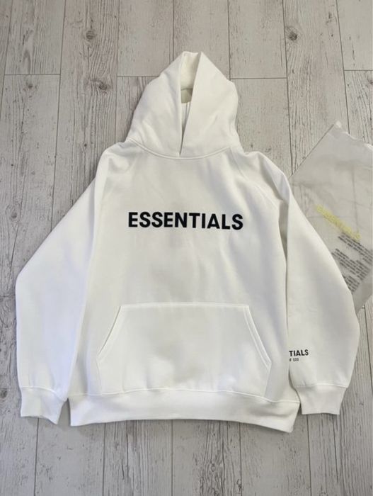 Hanorac Essentials Alb L Nou
