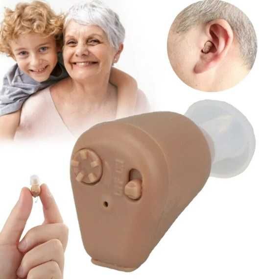 Мини слухово апаратче  с USB презаредима батерия и качествен звук