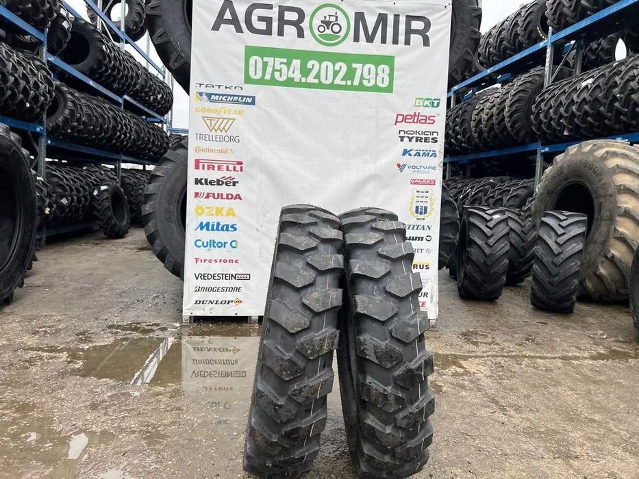 Cauciucuri noi 10.00-20 cu 16 pliuri marca BKT pentru excavator