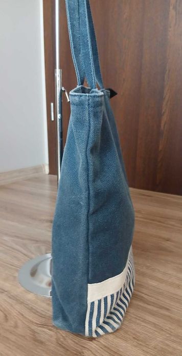 Дамска  тип Tote – Tom Tailor Denim (синя, на райета)