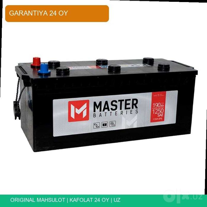 Akumlyator Master 140Ah 950SAE Kamaz fura yuk mashina akumulator
