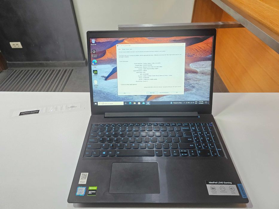 Lenovo IdeaPad L340 15IRH GAMING I7 - 9750h , 8gb ram , Gtx 1050
