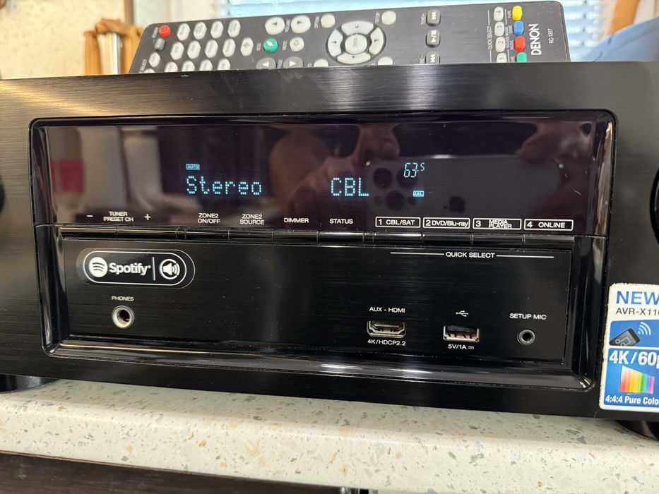 Denon AVR-X1100 Bluetooth Wi-Fi