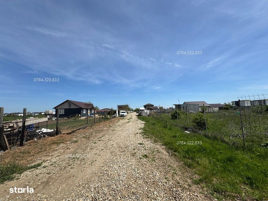 Teren intravilan cu dubla deschidere – 2 loturi, comuna Berceni IF