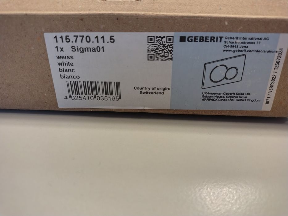 Clapeta actionare Geberit Sigma 01