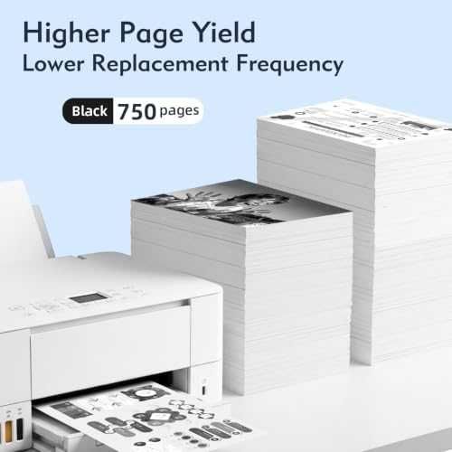 Нова ECOINKO 303XL Черна касета за HP Envy Inspire Photo Tango X 750+ страници печат принтер мастило