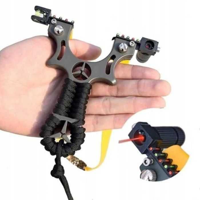 Prastie cu laser, 100 bile, negru/galben, 130x110mm, set complet,nouă