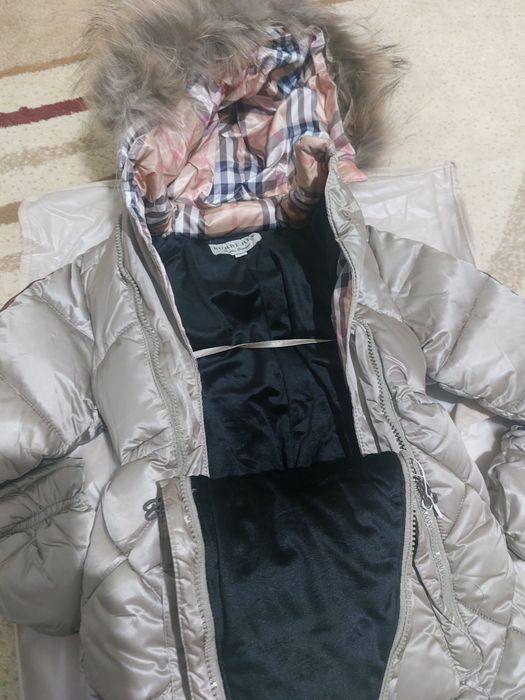 Натуральный зимний комбинезон